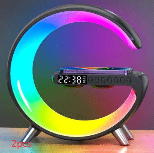 Intelligent LED Atmosphere Lamp Bluetooth Speaker Wireless Charger