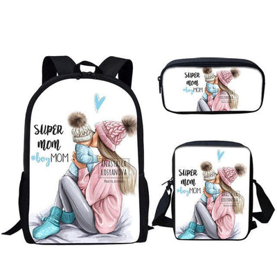 3-Pcs Student Backpack