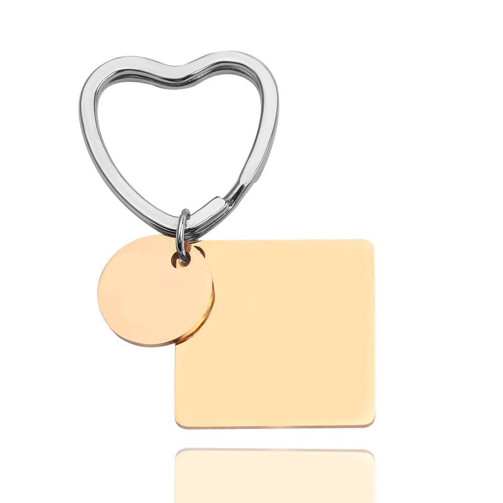 Heart Shaped Personalized Calendar Keychain