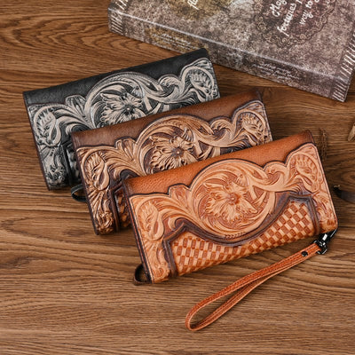 Chinese Style Embossed Wallet