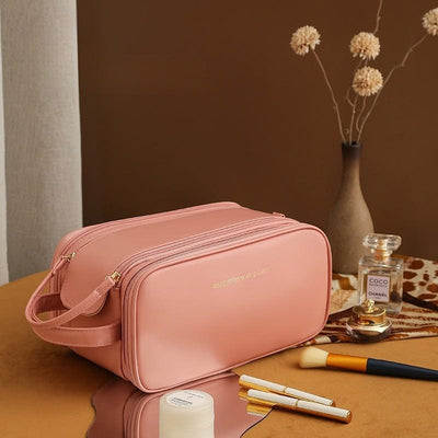 Three-layer U-Shaped Cosmetic Bag