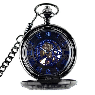 Gear Black Pocket Watch