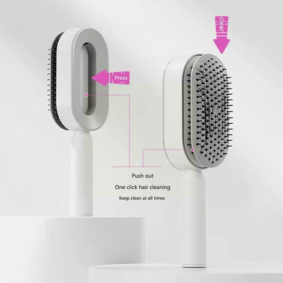 3D Self-Cleaning Hair Brush