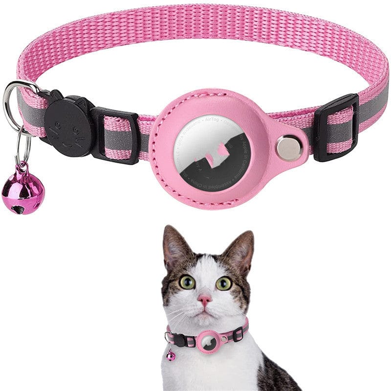 Reflective Waterproof Collar with Airtag Case