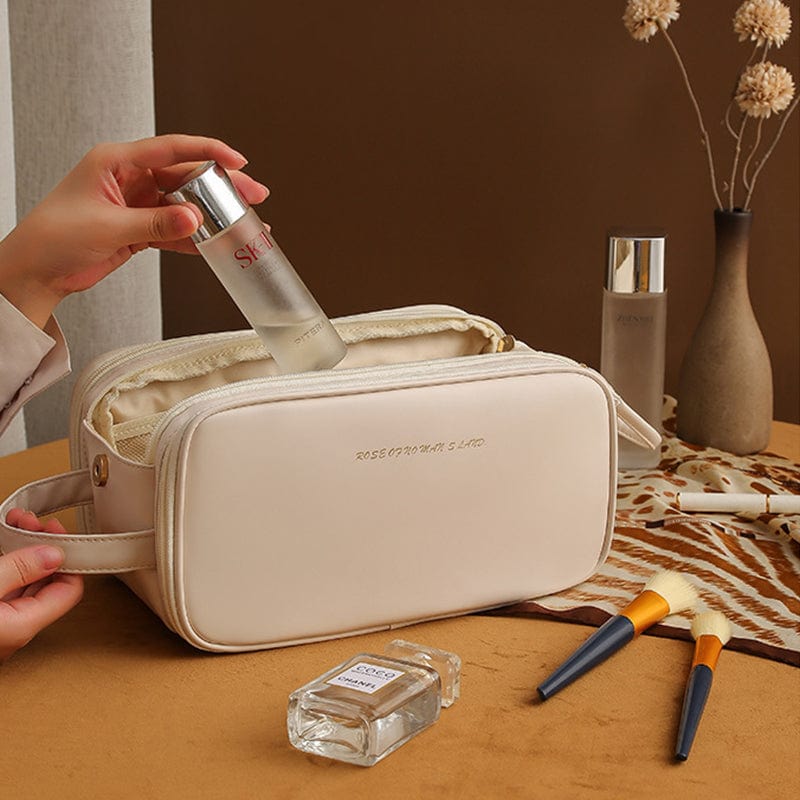 Three-layer U-Shaped Cosmetic Bag