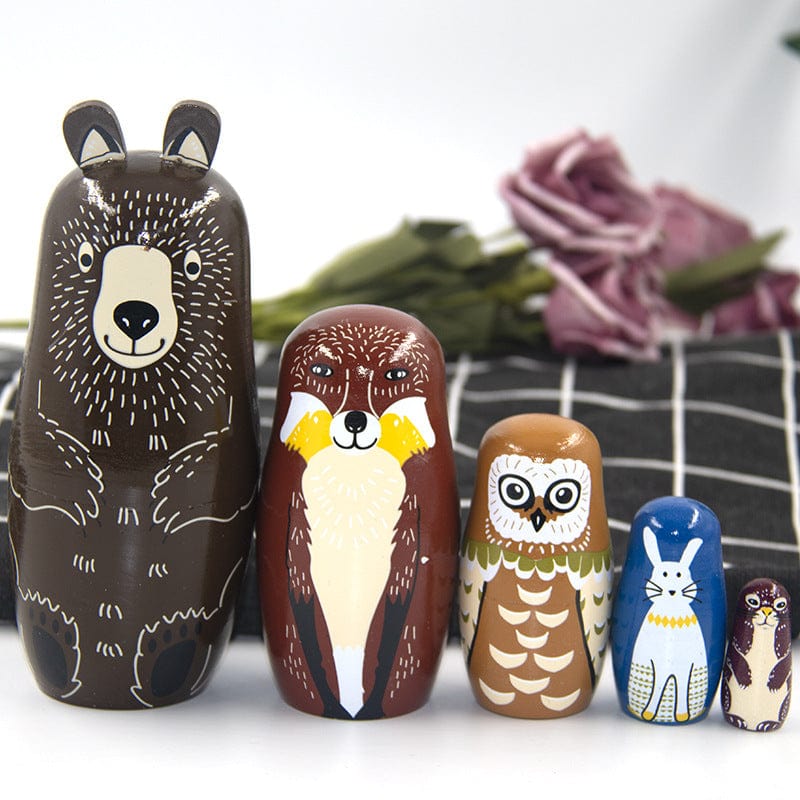 Brown Bear Matryoshka Dolls