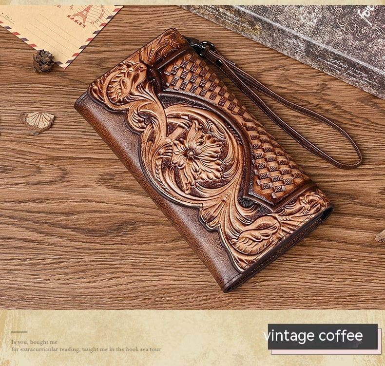 Chinese Style Embossed Wallet