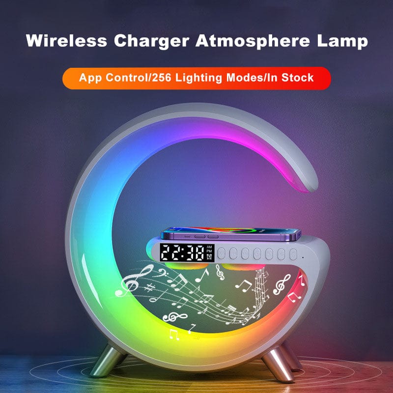 Intelligent LED Atmosphere Lamp Bluetooth Speaker Wireless Charger