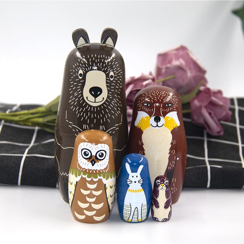 Brown Bear Matryoshka Dolls