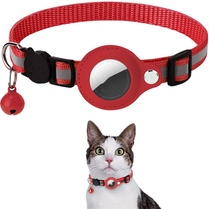 Reflective Waterproof Collar with Airtag Case