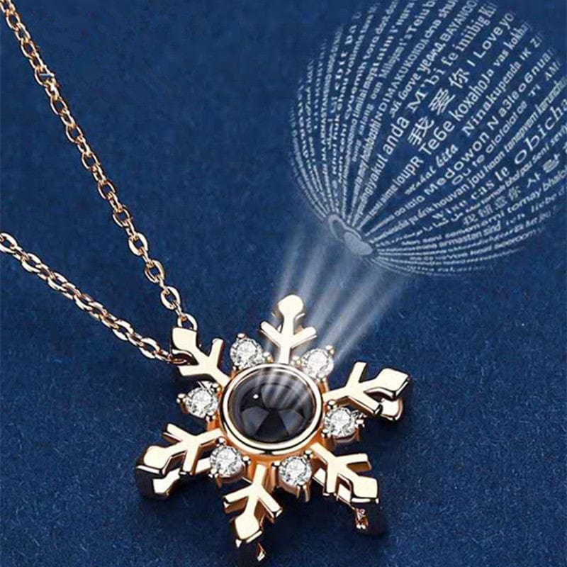 Snow Projection Necklace