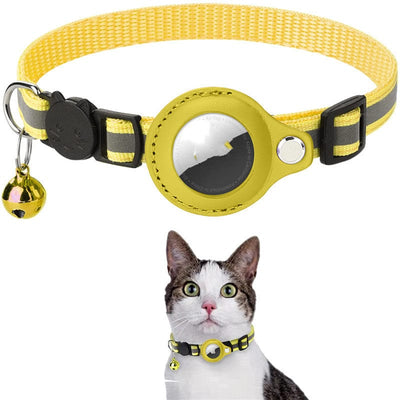 Reflective Waterproof Collar with Airtag Case