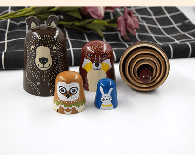 Brown Bear Matryoshka Dolls