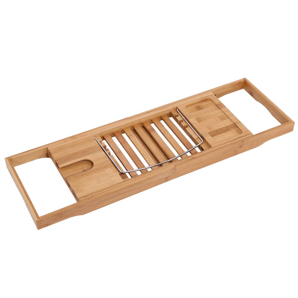 Extendable Bamboo Bathtub Rack