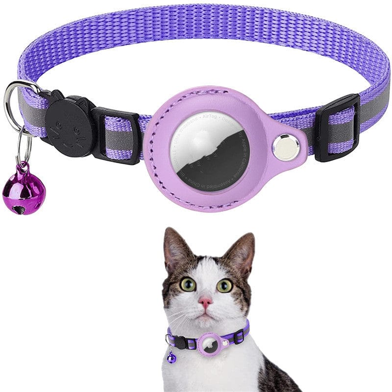 Reflective Waterproof Collar with Airtag Case