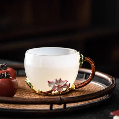 Enamel White Porcelain Tea Cup