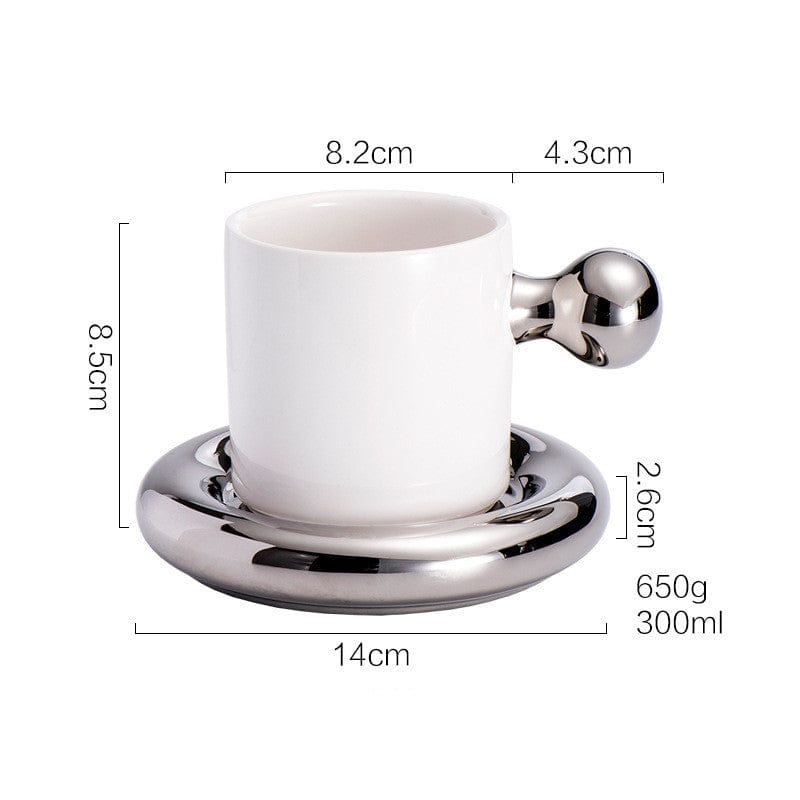 Silver Ceramic Cup Mark