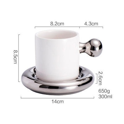 Silver Ceramic Cup Mark