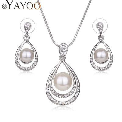 Women Pearl Jewellery Set