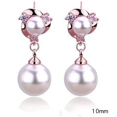 Tassel Clip Pearl Earrings