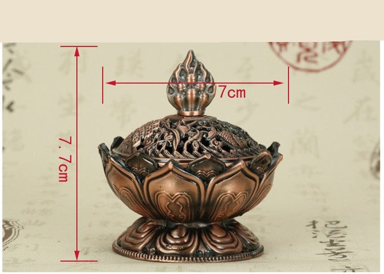 Lotus Metal Incense Burner