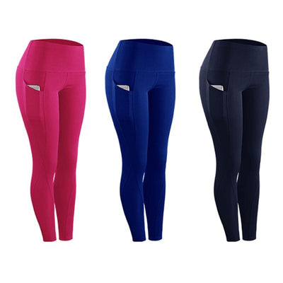 Women Compression Fitness Pocket Leggings