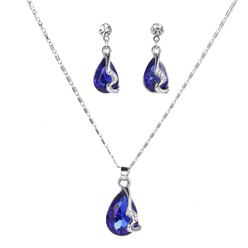 Water Drop Necklace Set