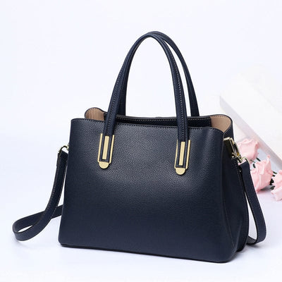 Solid Leather Handbag