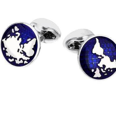 Men's World Map Cufflinks