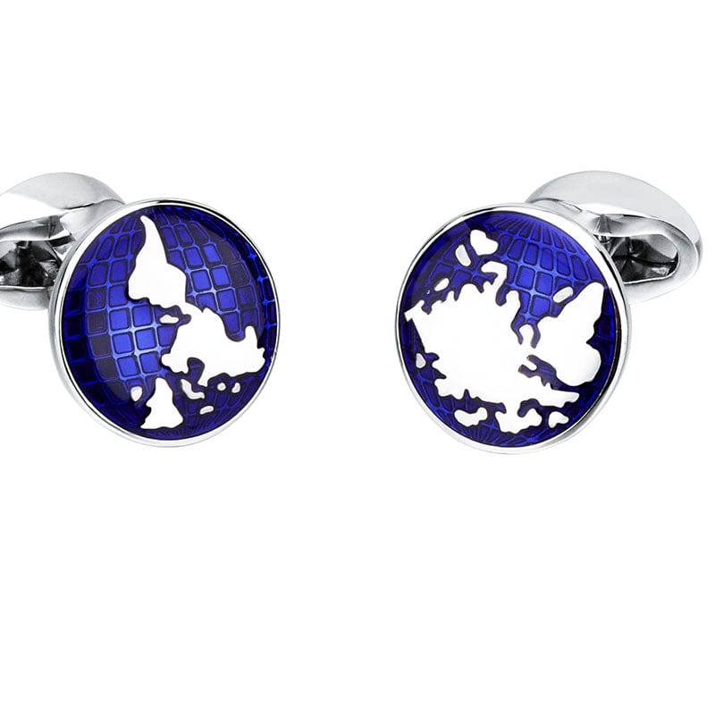 Men's World Map Cufflinks