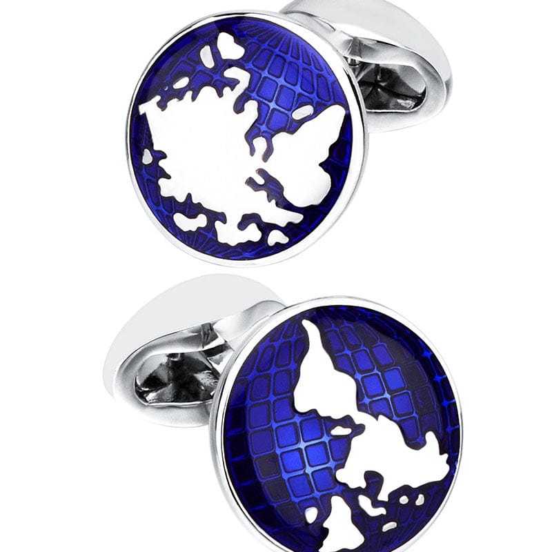 Men's World Map Cufflinks