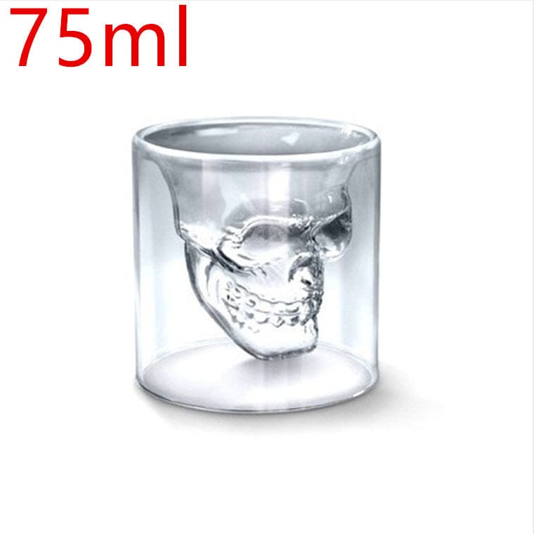 Novelty Skull Glass Bottle