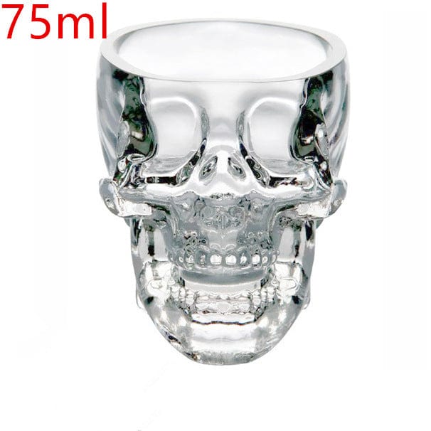 Novelty Skull Glass Bottle