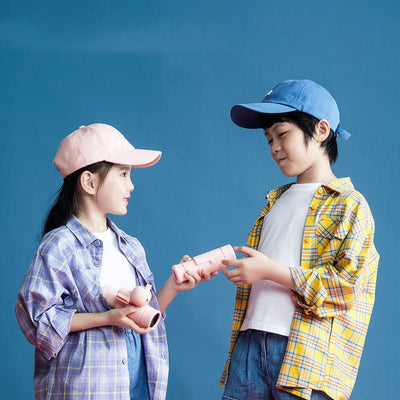 Children Sharing Binoculars