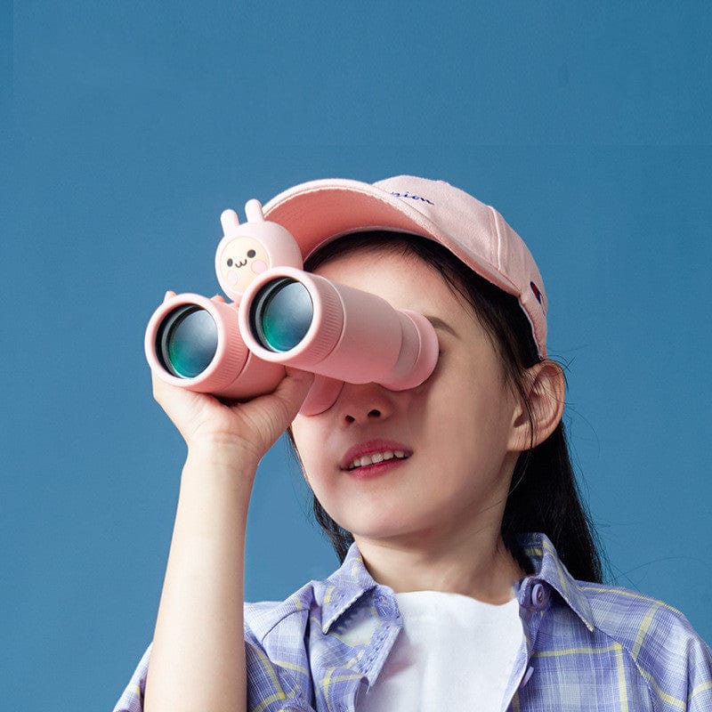 Children Sharing Binoculars