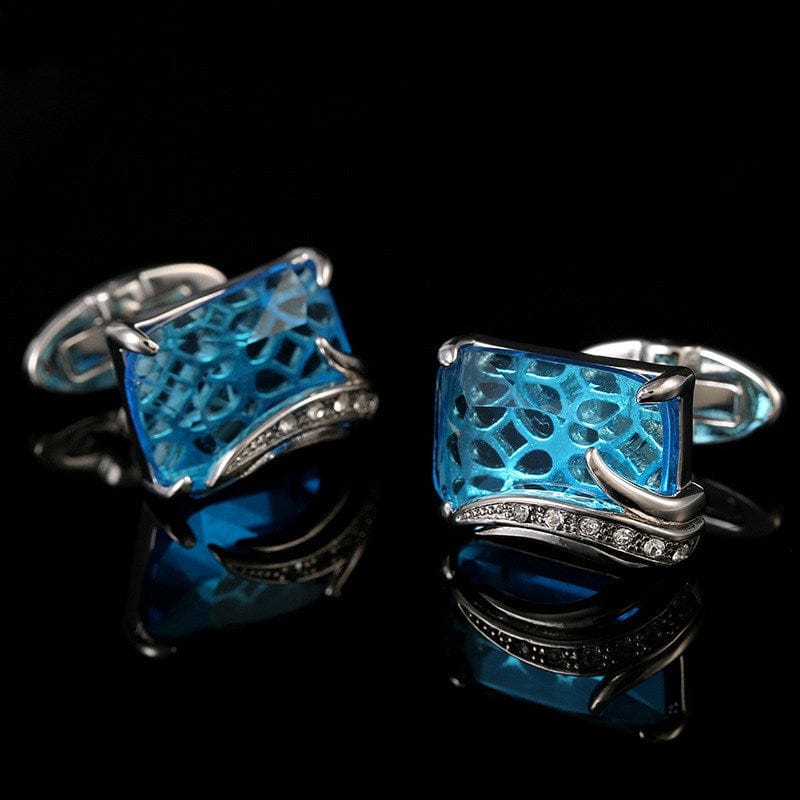 Blue Crystal Cufflinks