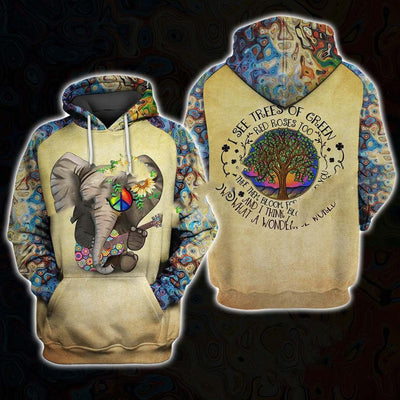 Men's Elephant Hooded Sweater