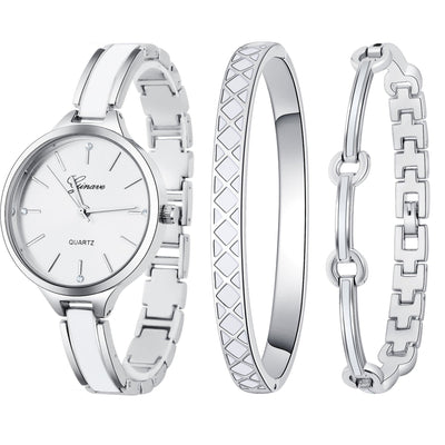 Ladies 3-Piece Watch Bracelet Set