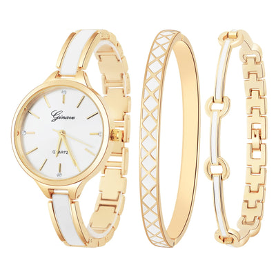 Ladies 3-Piece Watch Bracelet Set