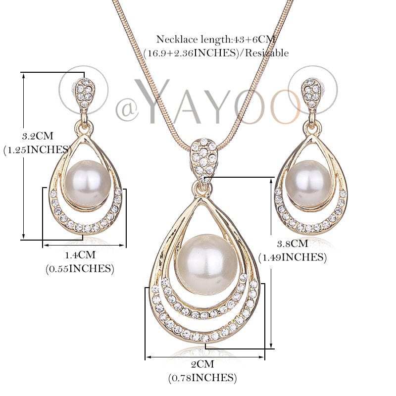 Women Pearl Jewellery Set