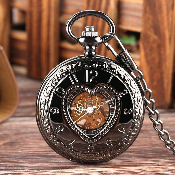 Heart Shaped Pocket Watch - Freedomsems