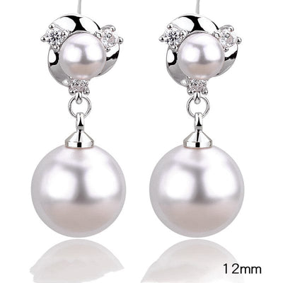 Tassel Clip Pearl Earrings