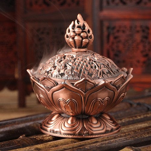 Lotus Metal Incense Burner