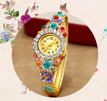 Quartz Diamanté Bracelet Watch