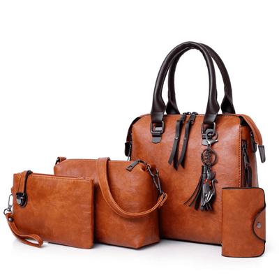 4 Pcs Retro Fashion Bag Set