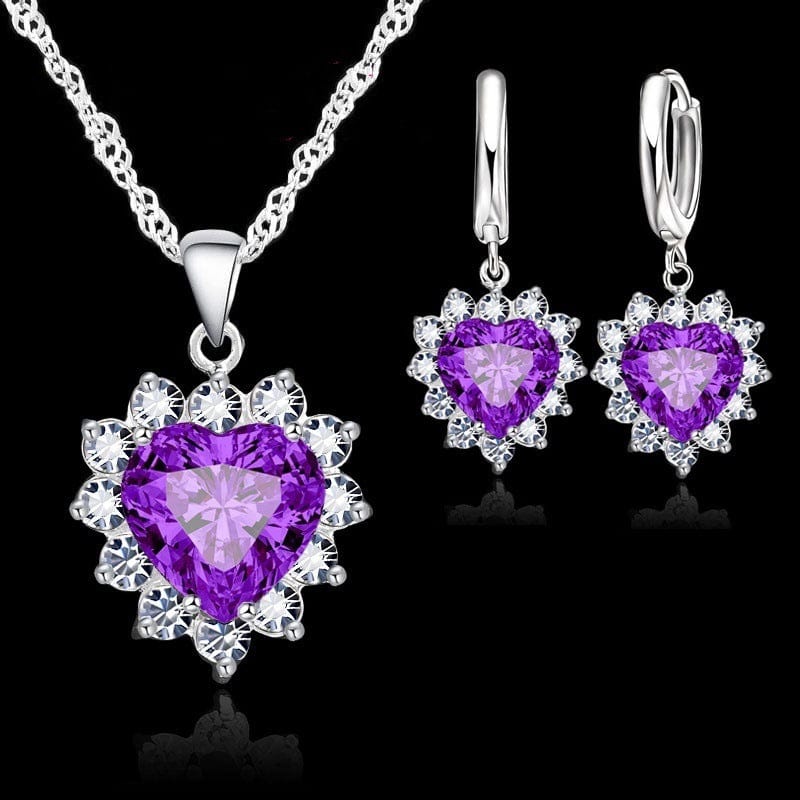 Heart Necklace Set