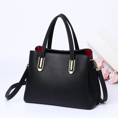 Solid Leather Handbag