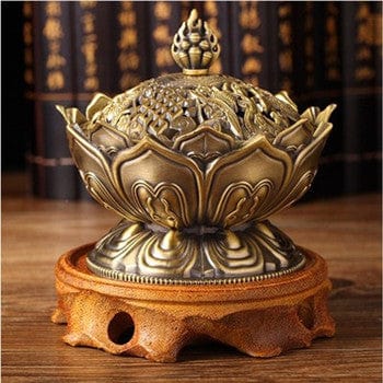 Lotus Metal Incense Burner