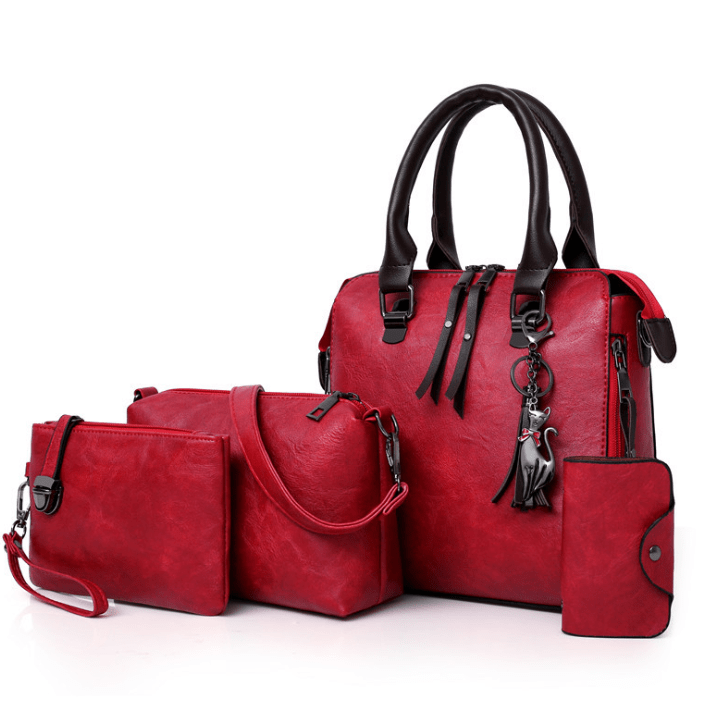 4 Pcs Retro Fashion Bag Set