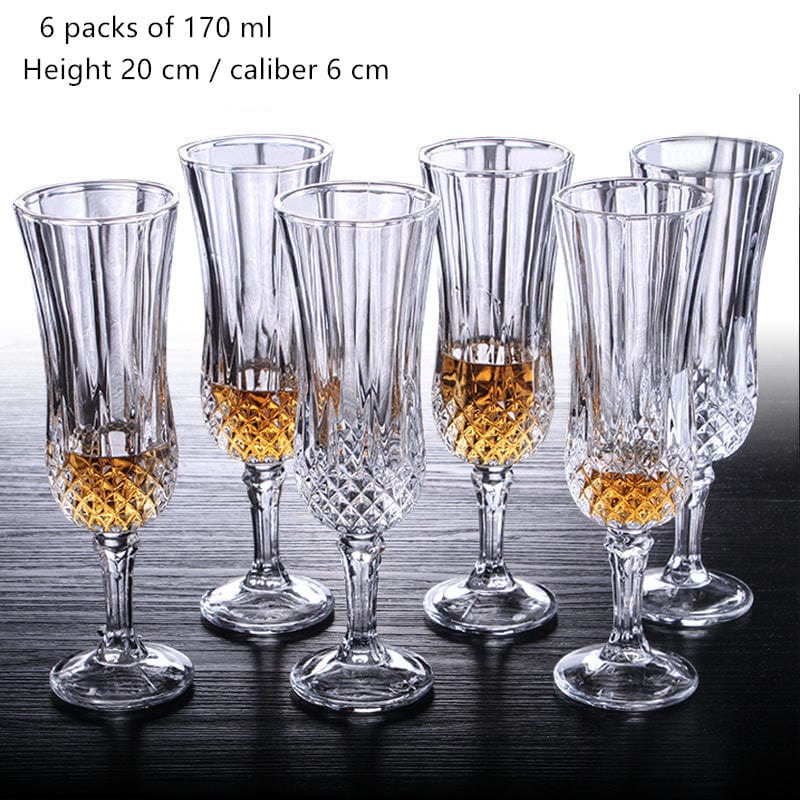 Retro Wine Glass Set